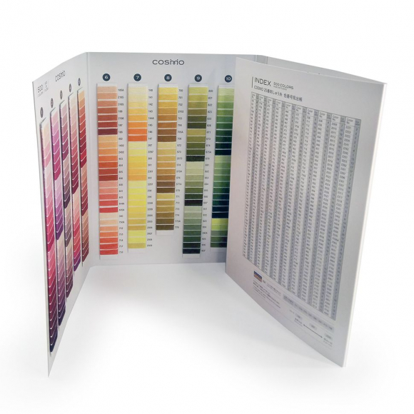 164985_Цветовая карта COSMO однотонные нити №25-6 164985_Цветовая карта COSMO однотонные нити №25-6