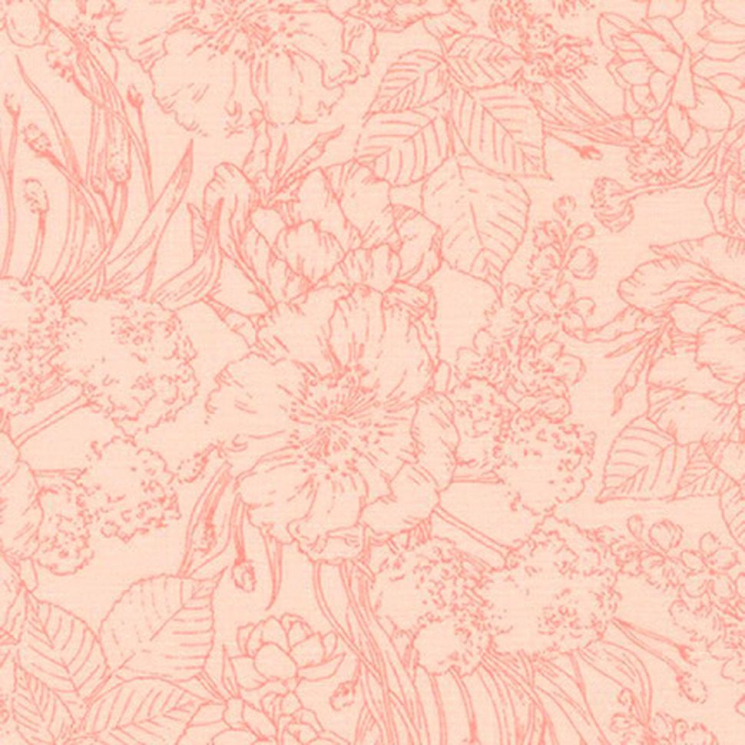 Ткань для пэчворка PEPPY Naturies Notebook 122 г/м? 100% хлопок цв.ABY-19850-144 PEACH уп.50х55 см