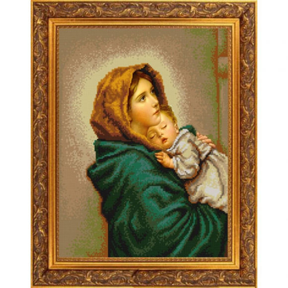 Рисунок на ткани (Бисер) КОНЁК арт. 9778 Мадонна 29х39 см Рисунок на ткани (Бисер) КОНЁК арт. 9778 Мадонна 29х39 см