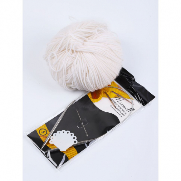 Спицы круговые для вязания на тросиках Maxwell Black арт.40-50 5,0 мм /40 см