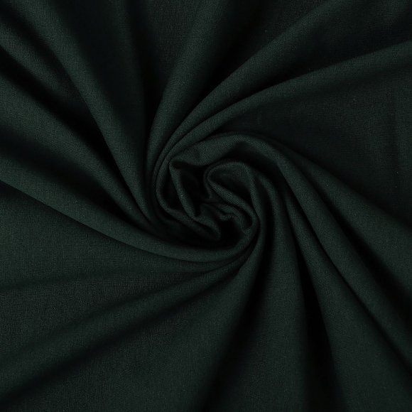 Ткань трикотаж Футер 2х нитка петля с лайкрой 230г пенье 180см зеленый уп.6м