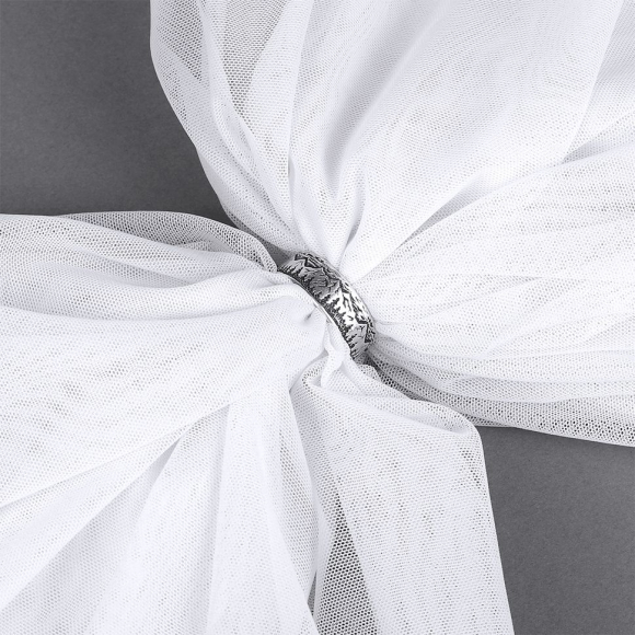 Сетка стрейч арт.TBY-03128209 51г/м? (аналог Лаума 591С) ш.150см цв.белый уп.3м