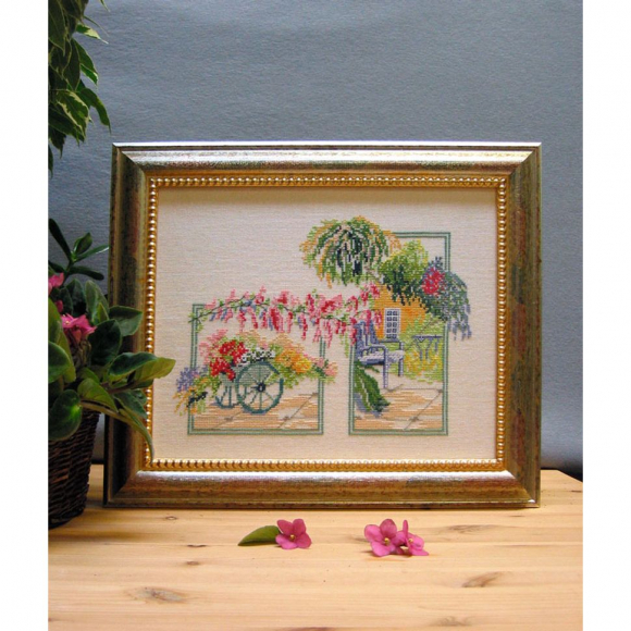 Набор для вышивания OEHLENSCHLAGER арт.33046 Цветущий сад 34х27 см
