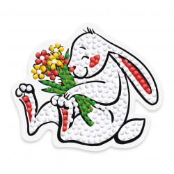 Кристальная мозаика ФРЕЯ арт.ALVM-053 Кролик (магнит) 8,5х7,5 см