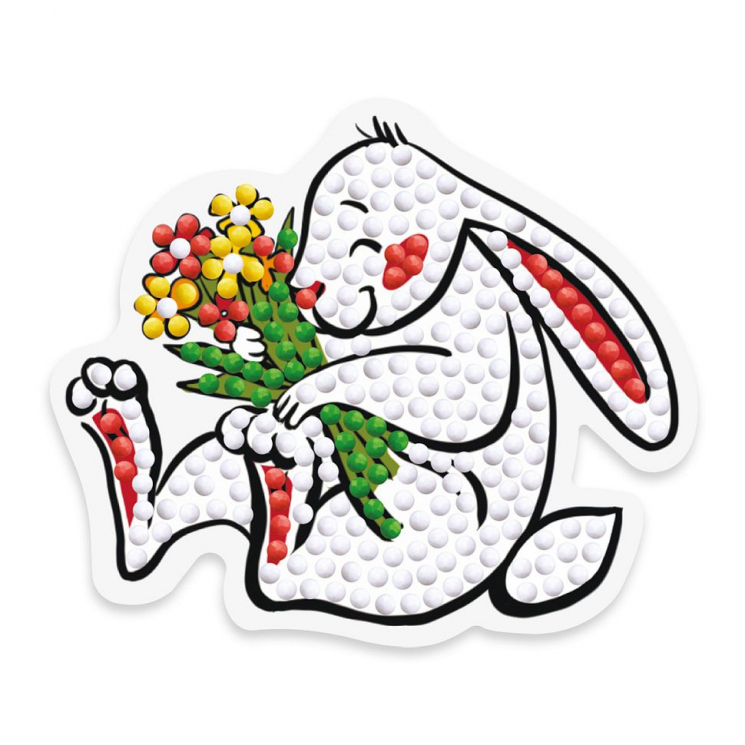 Кристальная мозаика ФРЕЯ арт.ALVM-053 Кролик (магнит) 8,5х7,5 см