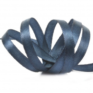 Лента атласная 6мм цв.3168 т.синий IDEAL уп.27,4 м