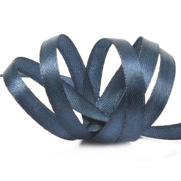 Лента атласная 6мм цв.3168 т.синий IDEAL уп.27,4 м