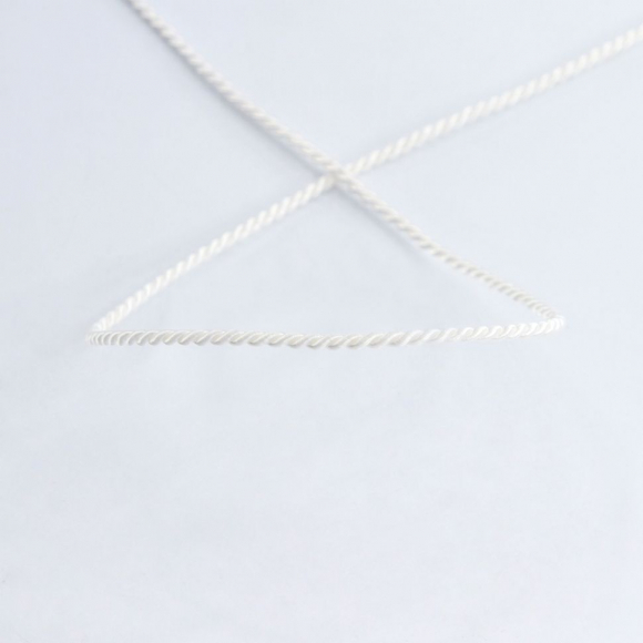 Шнур витой PEGA, белый, 2,5 мм Шнур витой PEGA, белый, 2,5 мм