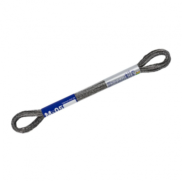 Нитки для вышивания Gamma мулине NM металлик 100% полиэстер 12 x 8 м цв.М-05 черный/серебро