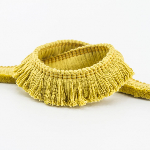 Бахрома декоративная, 30 мм, цвет шафрановый