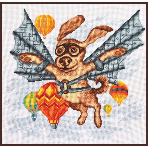 Набор для вышивания ПАЛИТРА арт.05.007 Тест-полёт 27х27 см