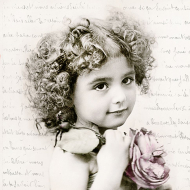 98658_Салфетки трехслойные для декупажа, коллекция "Lunch" Sagen Vintage Design "Француженка"