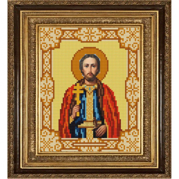 Рисунок на ткани (Бисер) КОНЁК арт. 9171 Святой Игорь 15х18 см