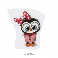 Термотрансфер арт.TBY.1262 Сова 5,2х7см, уп.10шт