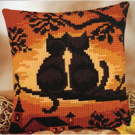 Набор для вышивания VERVACO арт.PN-0008662 Коты на дереве 40х40 см