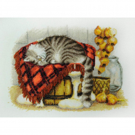 Набор для вышивания МАРЬЯ ИСКУСНИЦА арт.03.016.11 Теплое местечко, по рисунку И. Зенюк 30х20 см