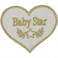 Термоаппликация "Звёздное сердечко"