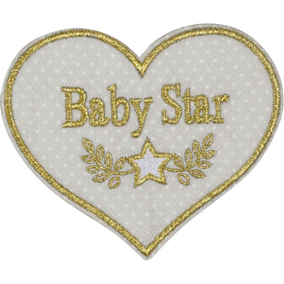 Термоаппликация "Звёздное сердечко"