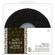 80815_Тесьма кружевная самоклеющаяся декоративная Midnight Blush