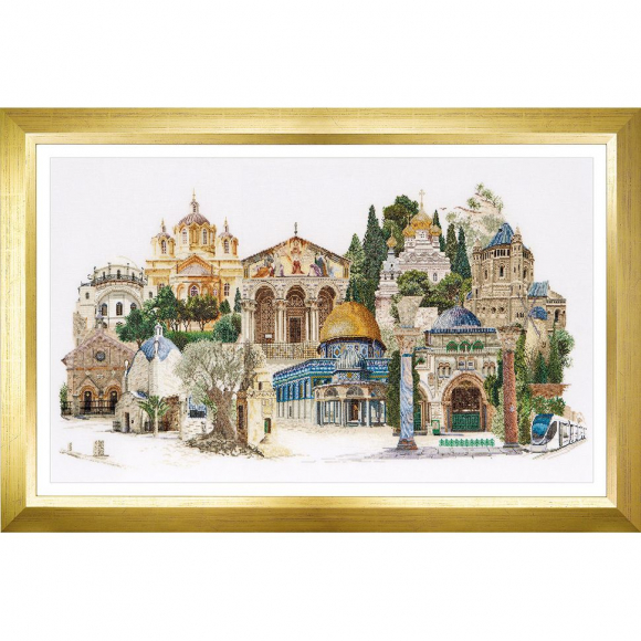 Набор для вышивания "Иерусалим", канва лён 36 ct