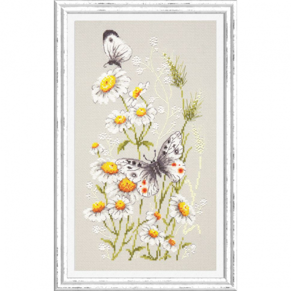Набор для вышивания ЧУДЕСНАЯ ИГЛА арт.42-12 На ромашковой полянке 18х31 см
