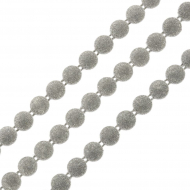 Тесьма пластиковая арт.TBY A05 цв.13 серый ?12мм уп.9.14м