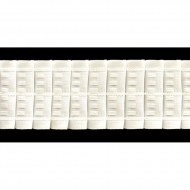 Лента шторная 67мм сборка:карандаш арт.0с803 цв. белый рул. 50м