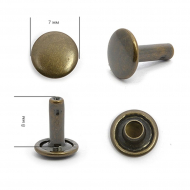 Хольнитены двухсторонние сталь New Star №33 7х7 (9мм) цв. антик уп. 2000шт