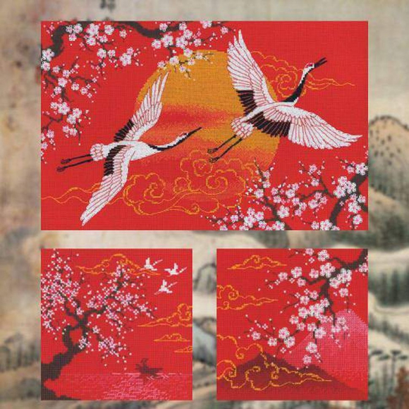 Набор для вышивания РИОЛИС арт.2079 Поднебесная. На озере 15х15 см Набор для вышивания РИОЛИС арт.2079 Поднебесная. На озере 15х15 см