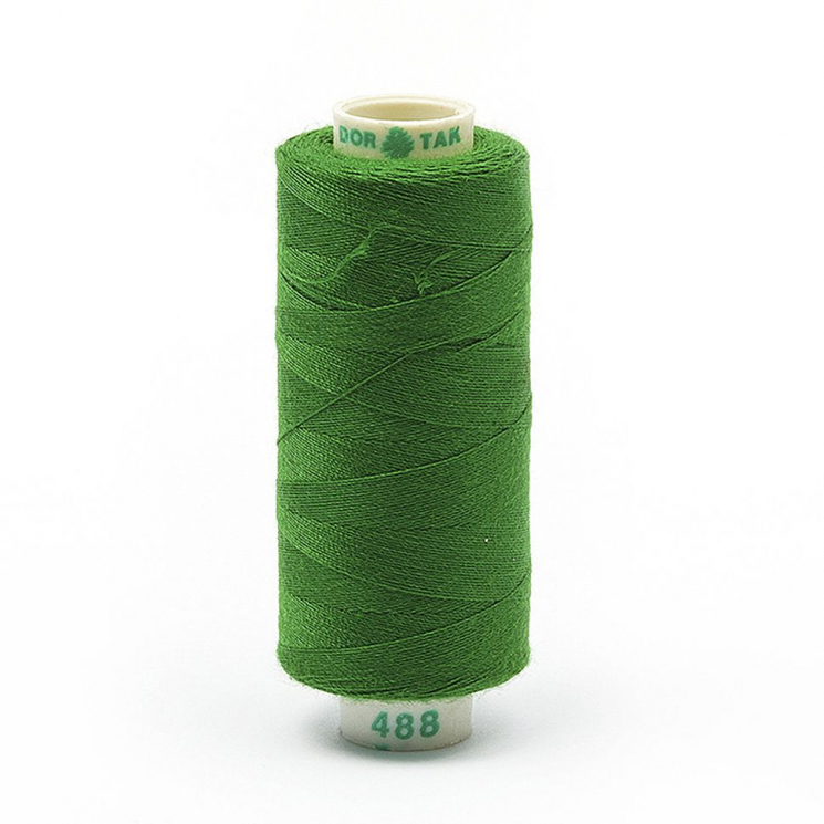 Нитки Dor Tak бытовые 40/2 полиэстер 366м цв.488 зеленый