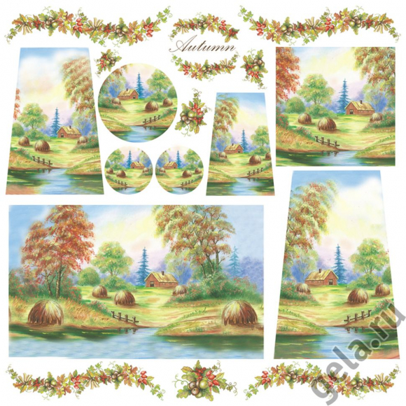 34639_Салфетка рисовая "Осень"