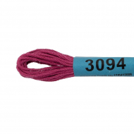 Нитки для вышивания Gamma мулине (3071-3172) 100% хлопок 24 x 8 м цв.3094 св.сливовый