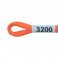 Нитки для вышивания Gamma мулине (3173-6115) 100% хлопок 24 x 8 м цв.3200 алый