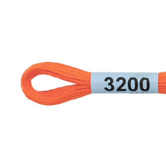 Нитки для вышивания Gamma мулине (3173-6115) 100% хлопок 24 x 8 м цв.3200 алый