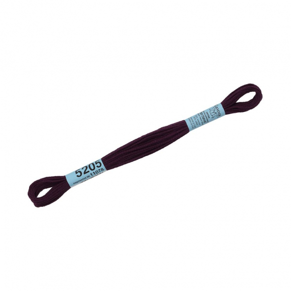 Нитки для вышивания Gamma мулине (3173-6115) 100% хлопок 24 x 8 м цв.5205 т.т.фиолетовый