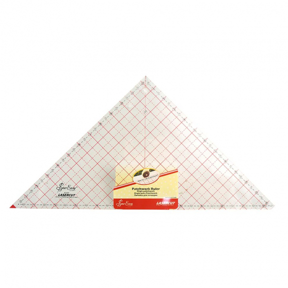 96834_Линейка-треугольник с углом 90*, градация в дюймах, 12 1/2" x 12 7/8"