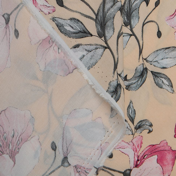 Ткань Штапель 105 г/м? 100% вискоза шир.145 см арт.Р.33945.04 цв.04 бежевый рул.45м Ткань Штапель 105 г/м? 100% вискоза шир.145 см арт.Р.33945.04 цв.04 бежевый рул.45м