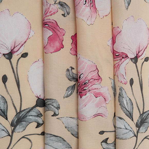 Ткань Штапель 105 г/м? 100% вискоза шир.145 см арт.Р.33945.04 цв.04 бежевый рул.45м Ткань Штапель 105 г/м? 100% вискоза шир.145 см арт.Р.33945.04 цв.04 бежевый рул.45м