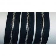 Молния рулонная металл №5СТ обычный зуб черный никель цв.D580 черный уп.5м