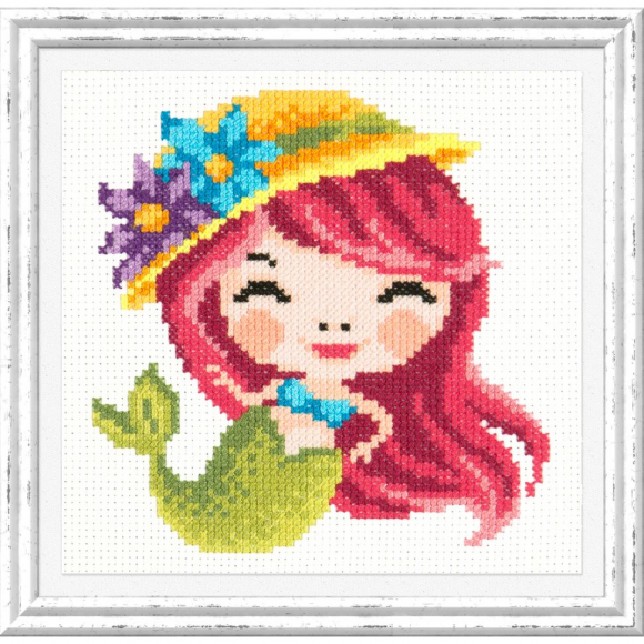 Набор для вышивания ЧУДЕСНАЯ ИГЛА арт.10-32 Русалочка 15х16 см