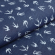Ткань джинс Ласточка 130г/м? 60% хлопок, 40% полиэстер арт.18111-30 цв.2 т.синий/белый уп.50х50см