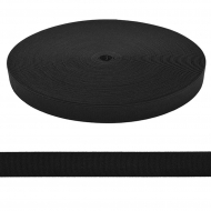 Резинка тканая TBY 20мм цв черный уп.25м Резинка тканая TBY 20мм цв черный уп.25м