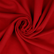 Ткань Джерси 350 г/м? 60% вискоза, 35% полиэстер, 5% спандекс шир.155 см арт.TBY.Jrs.350.4 цв.04 красный рул.25м