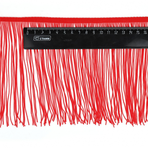Бахрома отделочная 15 см красный уп.5м Бахрома отделочная 15 см красный уп.5м