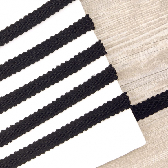 Тесьма PEGA тип интерьерная, цвет черный, 10 мм