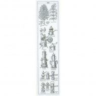 Набор для вышивания THEA GOUVERNEUR арт.3028 Дизайн кофеварок 23х92 см