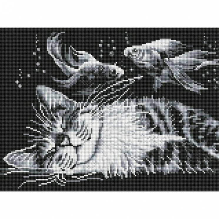 Набор Белоснежка для изготовления картин со стразами на подрамнике арт.БЛ.900-GT-S Сны 30х40см