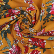 Ткань Штапель TBY Vi-71910-c3 плот 110г/м2 100% вискоза шир. 145 см цв.с3 желтый рул.25м Ткань Штапель TBY Vi-71910-c3 плот 110г/м2 100% вискоза шир. 145 см цв.с3 желтый рул.25м