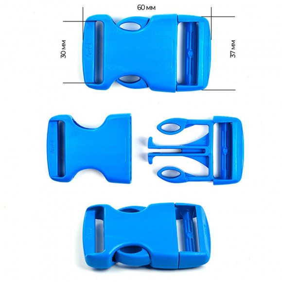 Фастекс 30мм FE30А цв.голубой нагрузка 80 кг уп.100 шт