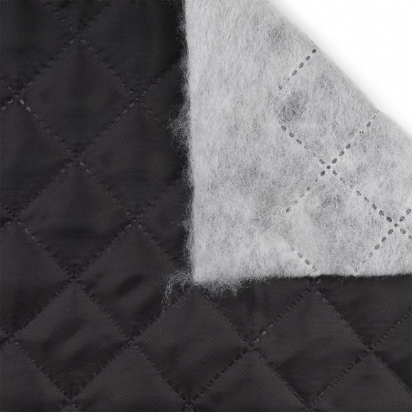 Термостежка Подкладка НАРЕЗКА арт.РАД.61196 170Т № 0110 рис.№5 клетка 3,5см цв.т.серый Синтепон 100г/м? шир.150см уп.5м